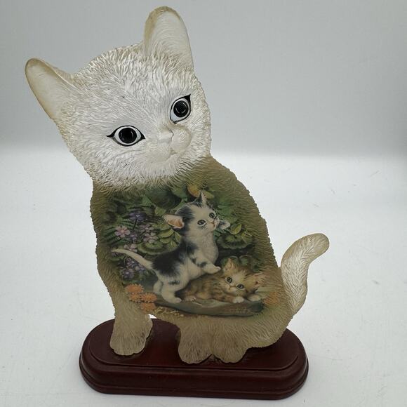 RARE - Set of 4 Bradford Jurgen Scholz Ltd Ed Purr-Fect Day Cat Kitten Figurines - Picture 8 of 13